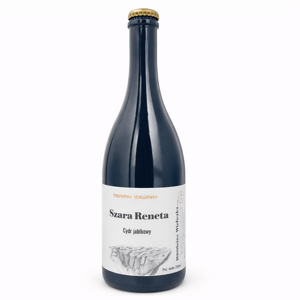 Cydr jabłkowy SZARA RENETA – Winnica Wieliczka – 750 ml